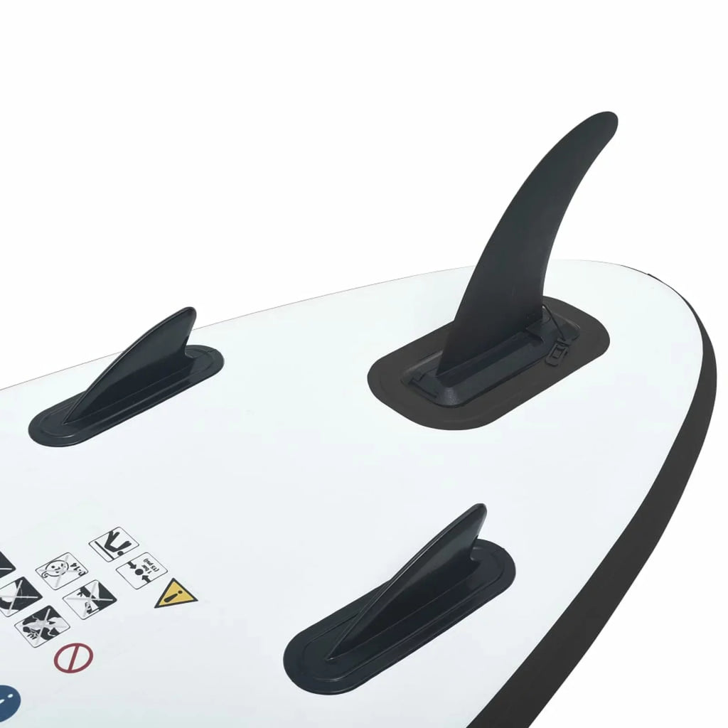 OWSOO Inflatable Paddle Board Set Black and White