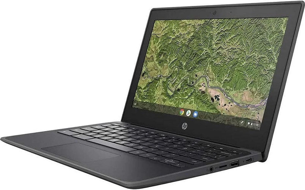 Refurbished HP 16W64UT 11A G8 11.6" HD A4-9120C 1.6GHz AMD Radeon Graphics 4GB RAM 32GB SSD Chrome OS Chalkboard Grey (Refurbished)