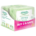Simple Cleansing Facial Wipes (Boxed 6 Packs X 25 Wipes) Total 150 Wipes