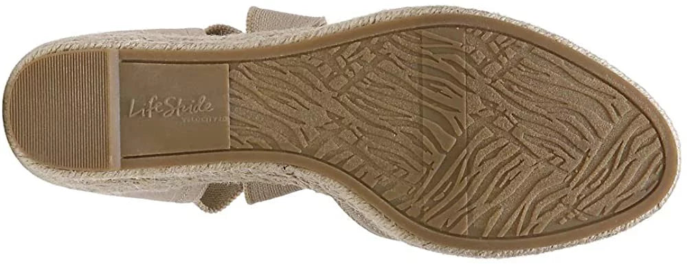 LifeStride Kascade Women's Sandals & Flip Flops Taupe Size 8 W