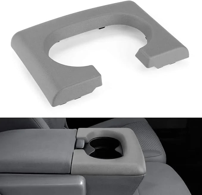 JOYTUTUS Center Console Cup Holder Replacement Pad Fits F150, Bench Seat Center Console Parts Replacement (Gray)