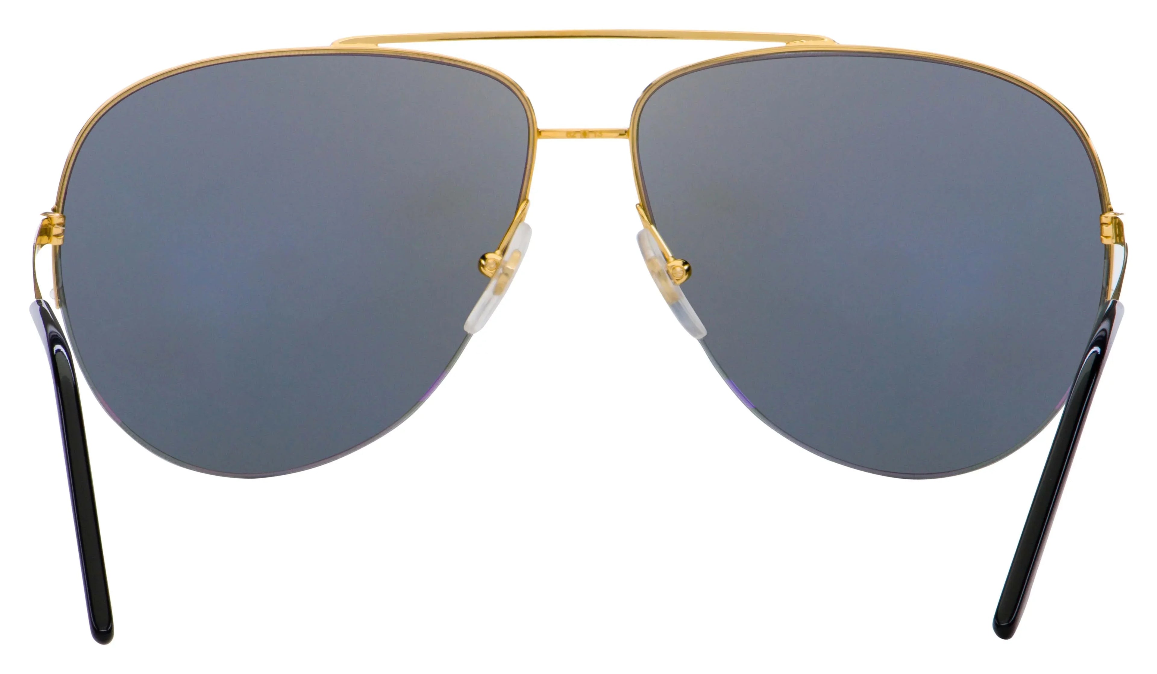 Cartier Gold Mirrored Pilot Ladies Sunglasses CT0065S 009 62