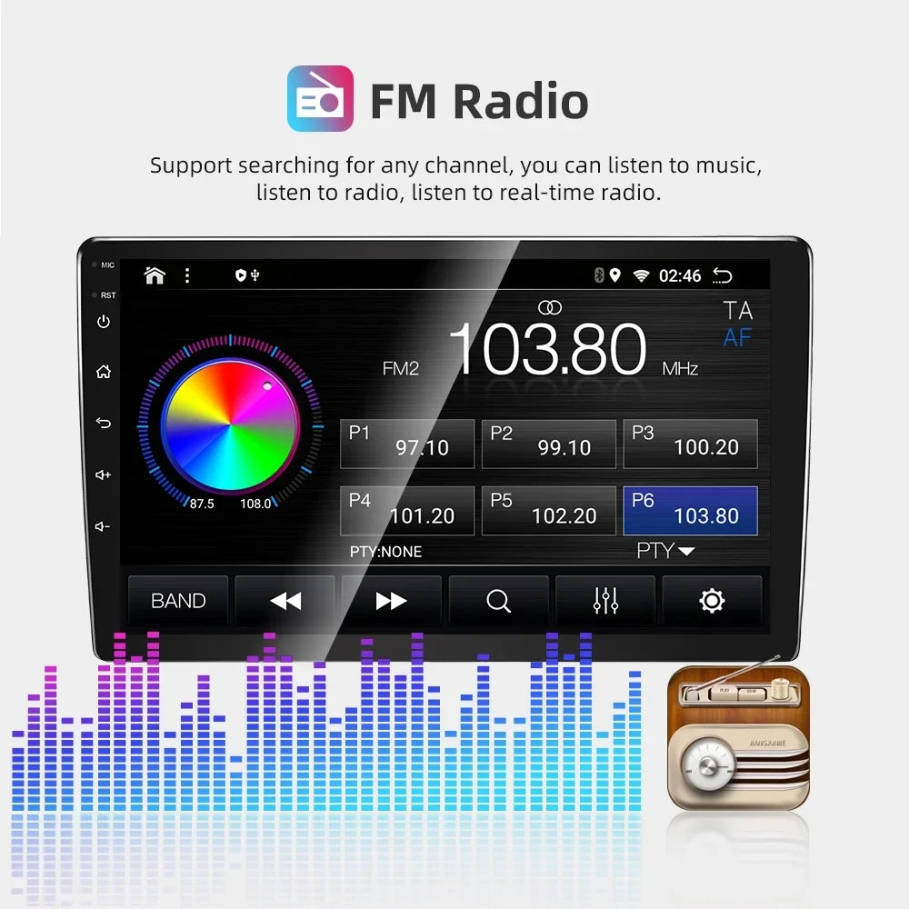JMANCE Android 10 Car Stereo for Toyota Sienna 2011-2014 9" Touch Screen Radio Support Wireless Apple CarPlay Andriod Auto