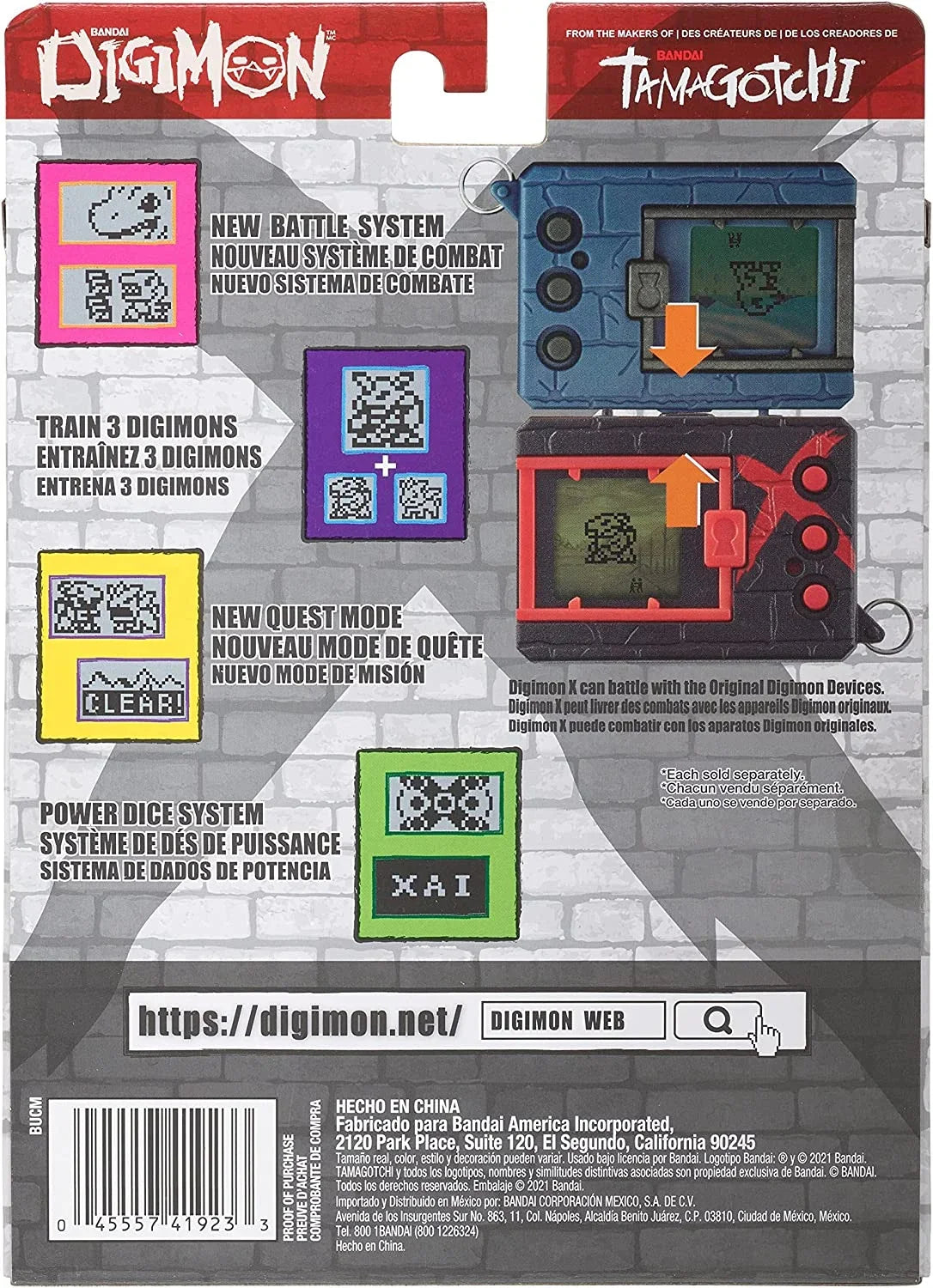 Digimon X Bandai Digivice Virtual Pet Monster - Purple & Red (41923)