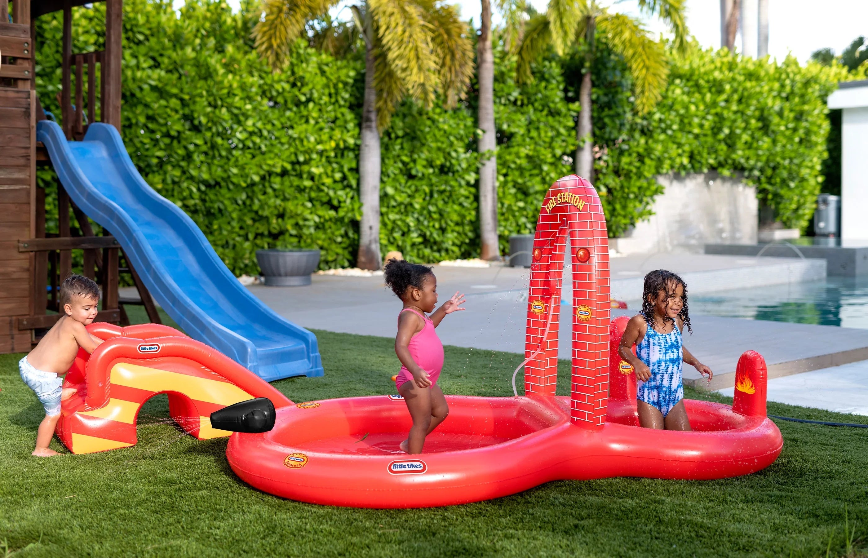 Little Tikes Fire House Adventure Inflatable Play Center