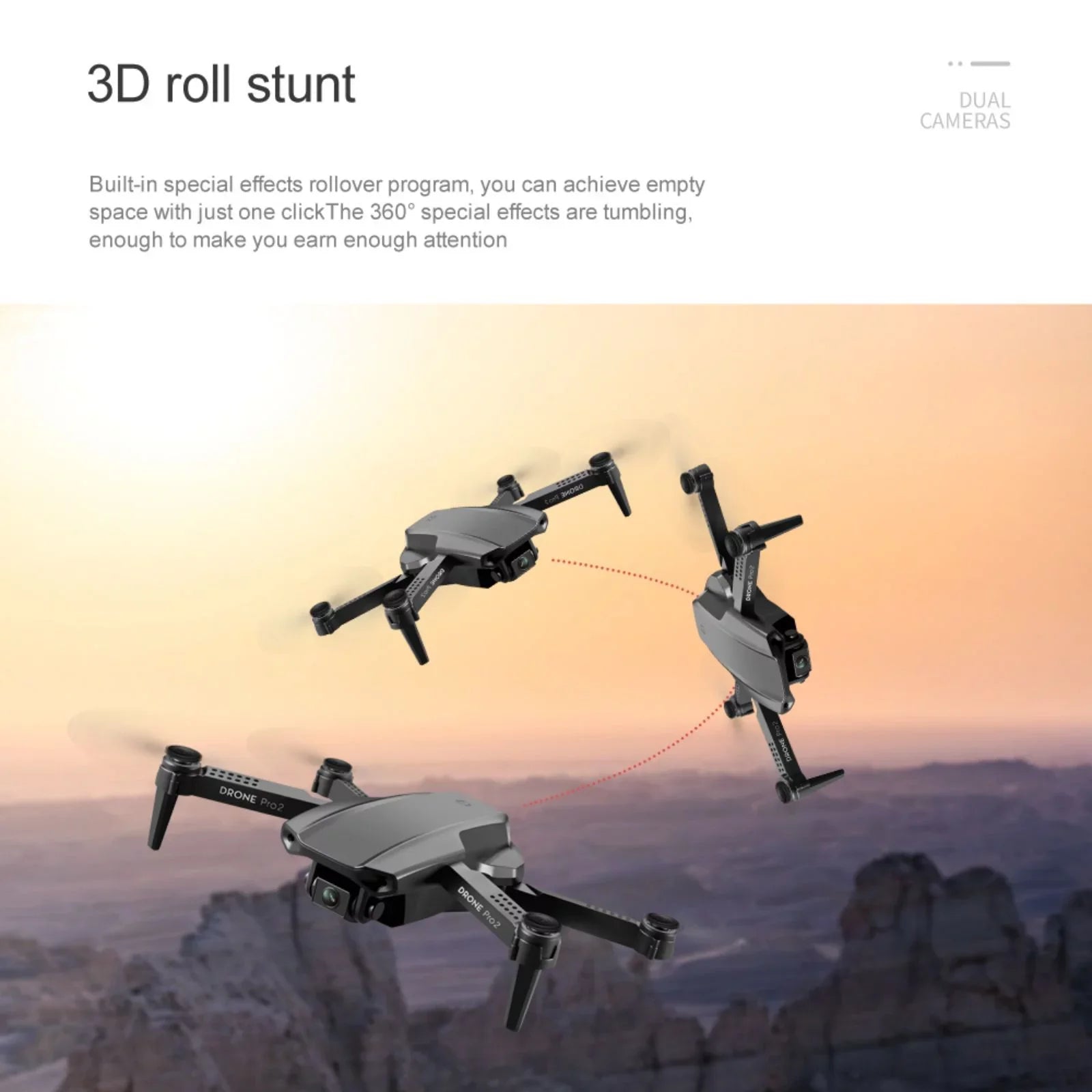 Dqacd 2021 New E99 PRO RC Drone 4K HD Dual Camera GPS WiFi FPV Foldable Drone