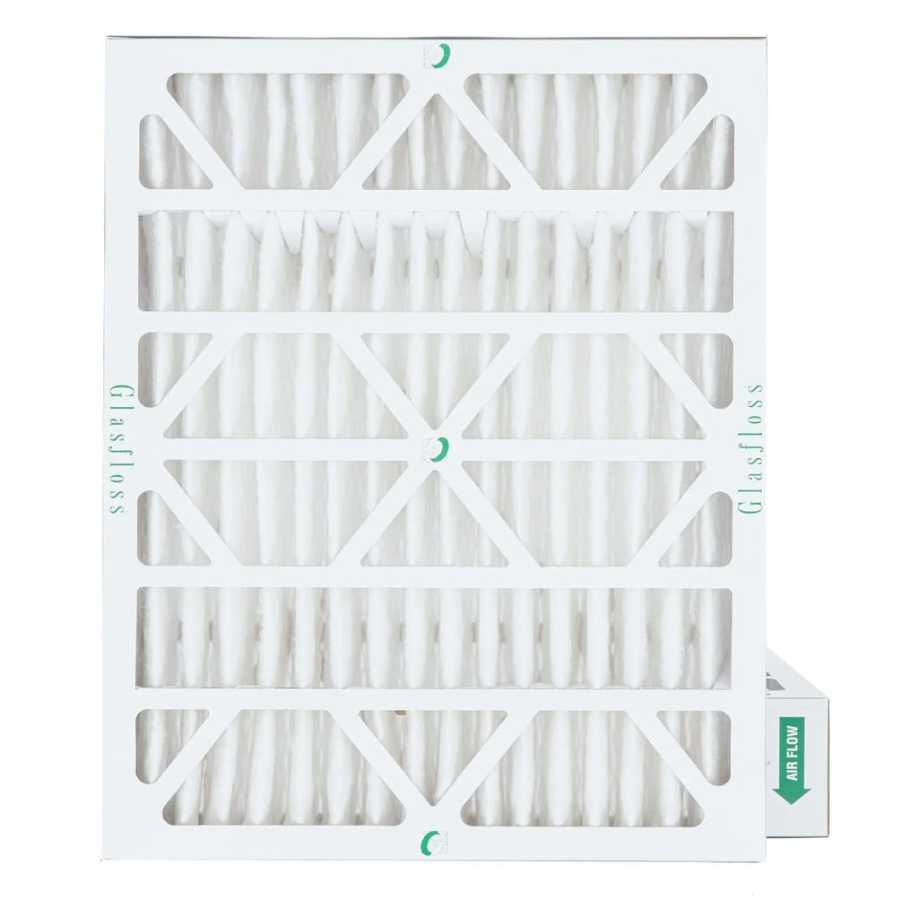 2 Pack of 20x24x4 MERV 13 Pleated 4" Inch Air Filters by Glasfloss. Actual Size: 19-3/8 x 23-3/8 x 3-3/4