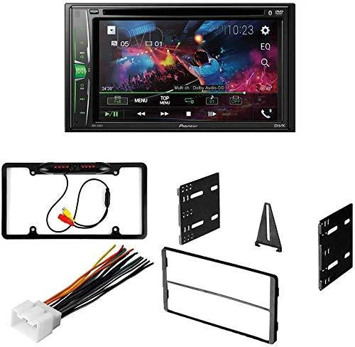 KIT4749 Bundle for 1999-2003 Ford F150 W/ Pioneer AVH-241EX Double DIN Car Stereo with Bluetooth/Backup Camera/Installation Kit/in-Dash DVD/CD AM/FM 6.2" Touchscreen Digital Media Receiver