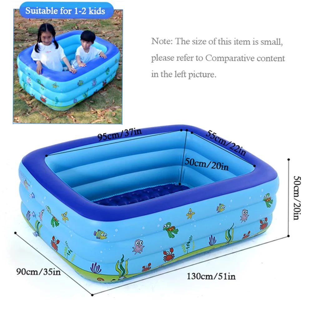 moobody Portable Swimming Pool Inflatable Swimming Pool Basin Kid Bathtub