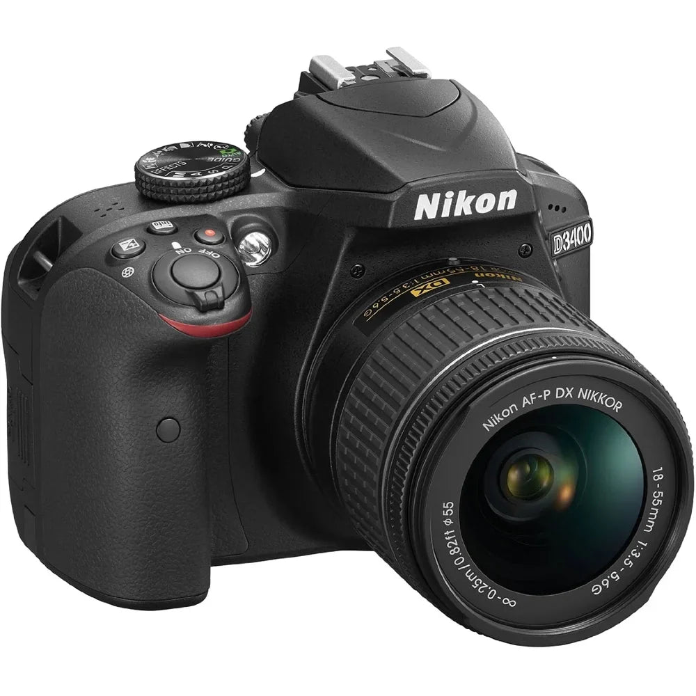 Renewed Nikon D3400 24.2 MP DSLR Camera with 18-55mm VR Lens Kit 1571B (Black) (Refurbished)