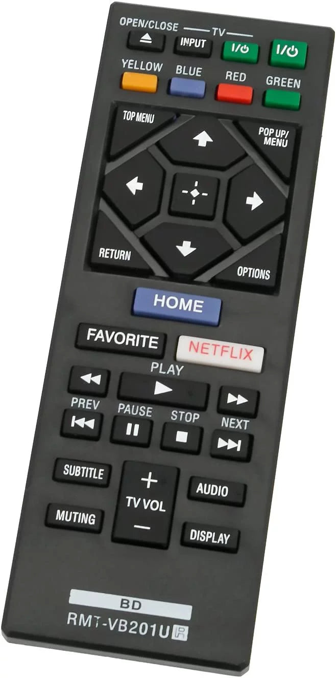RMT-VB201U Replace Remote Control fit for Sony Blu-Ray BD Disc DVD Player BDP-BX370 BDP-S1700 BDP-S3700 BDP-S6700