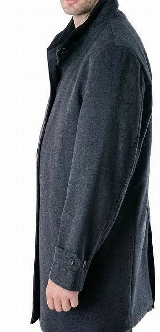 London Fog Men's Clark Classic-Fit Overcoat, Gray, 38S