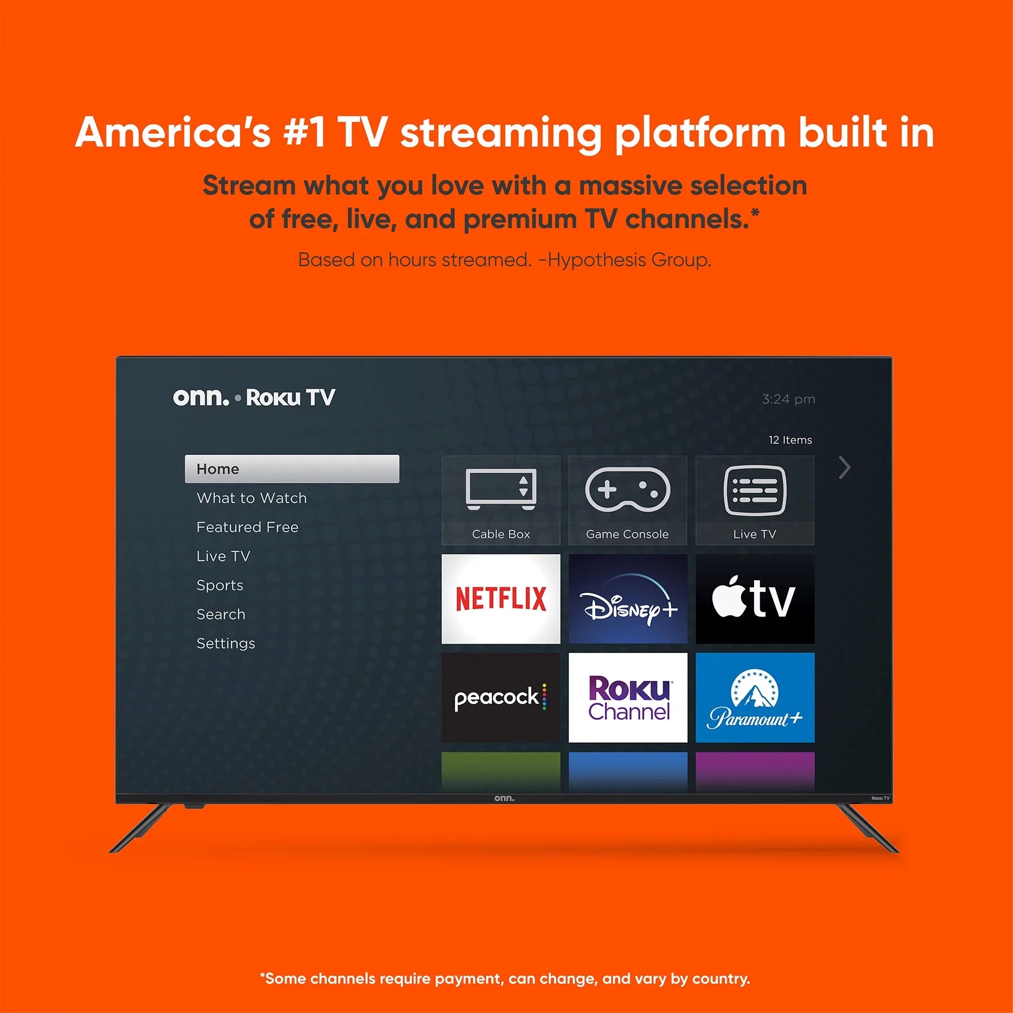 onn. 40” Class FHD (1080P) LED Roku Smart TV (100058007)