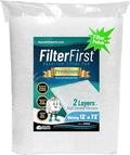 Aquatic Experts Aquarium Filter Pad, FilterFirst Aquarium Filter Media Roll for Crystal Clear Water - Filter Floss for Fish Tank Filters, 12 by 72 by ⅜ Inch to ½ Inch Thick