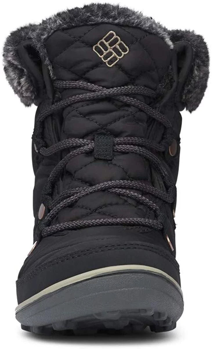 Columbia Women's Heavenly Shorty Omni-Heat Snow Boot, 10, Black/Kettle