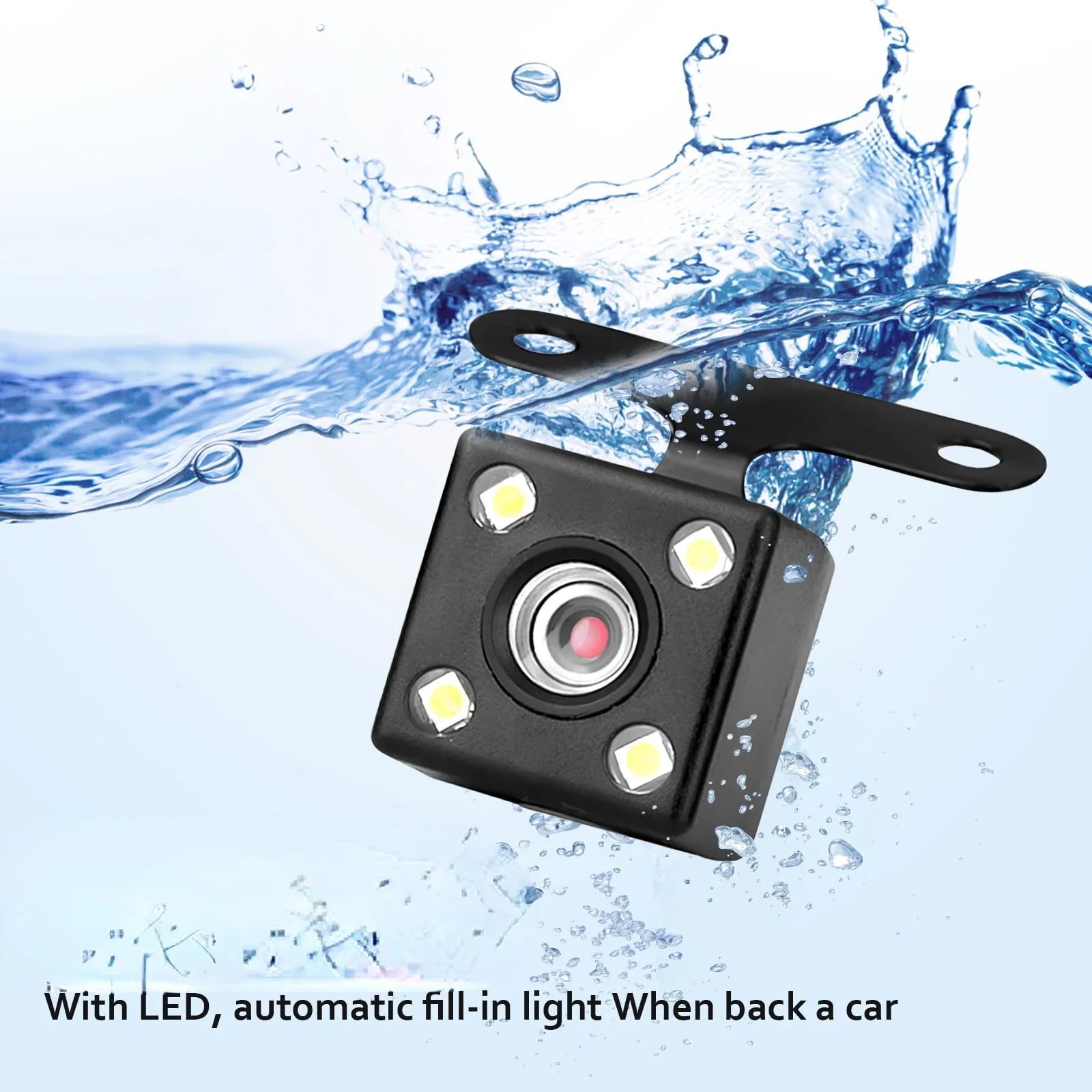 Cheefull  Wide Angle Dash Cam 4 Inch 3 Cameras Wide Angle Night Vision Loop Recording Car Driving Recorder Backup Camera