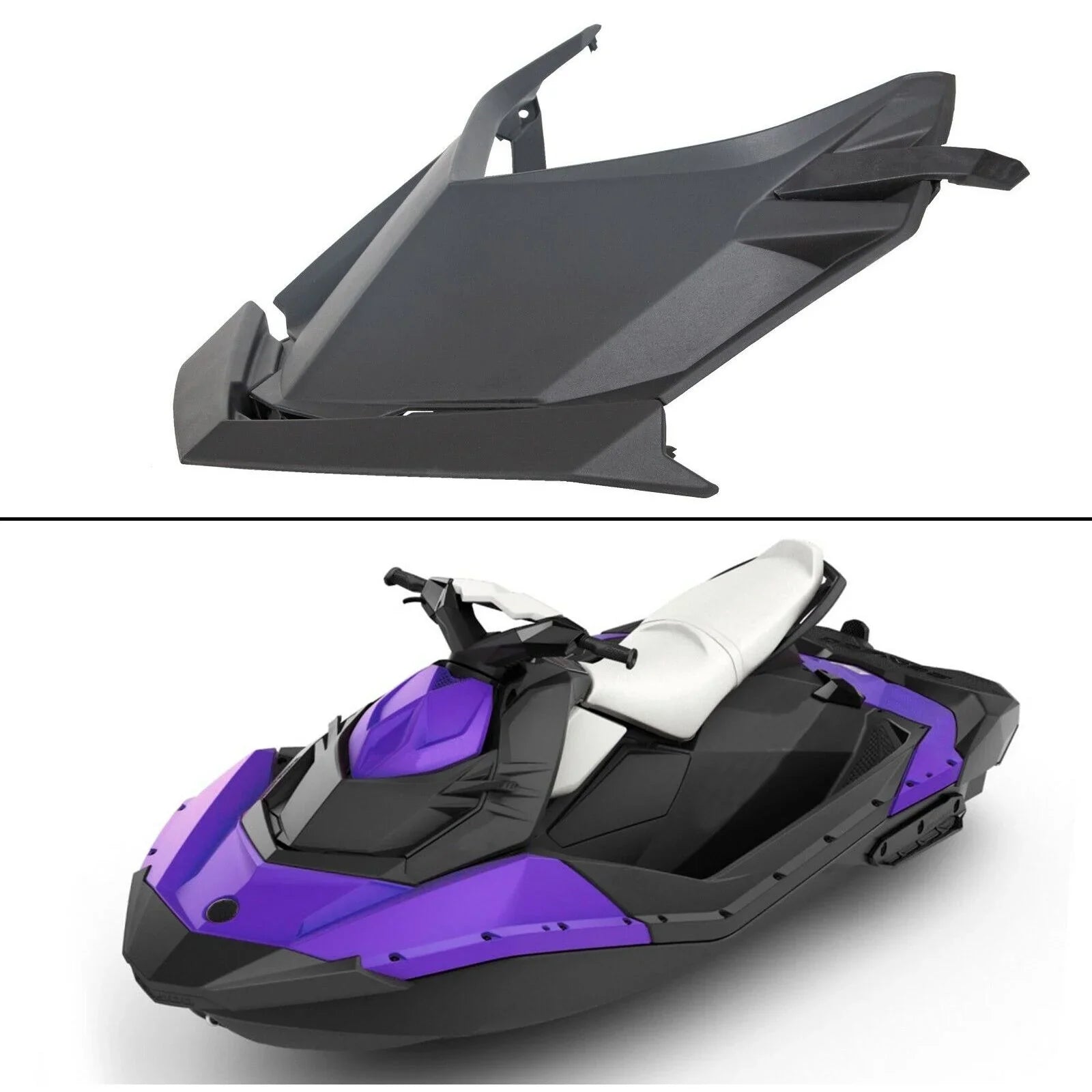 Teledu Front Upper Storage Cargo Bin Cover Deflector Lid For Sea-Doo Spark TRIXX