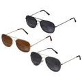 Aviator Sunglasses with Wire Frames - 6 Pack - Bulk Sunglasses
