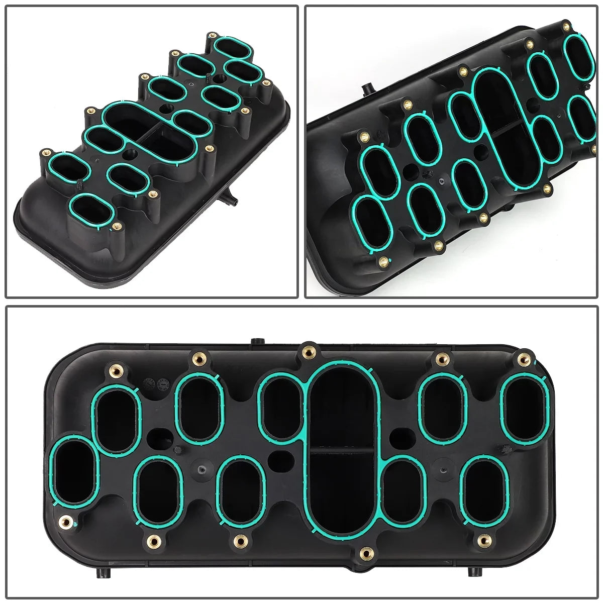 DNA Motoring OEM-ITM-010 For 2000 to 2018 Ford E350/E450/F250 F350 F450 F550 Super Duty Excursion 6.8L Engine Intake Manifold Lower Kit 01 02 03 04 05 06 07 08 09 10 11 12 13 14 15 16 17
