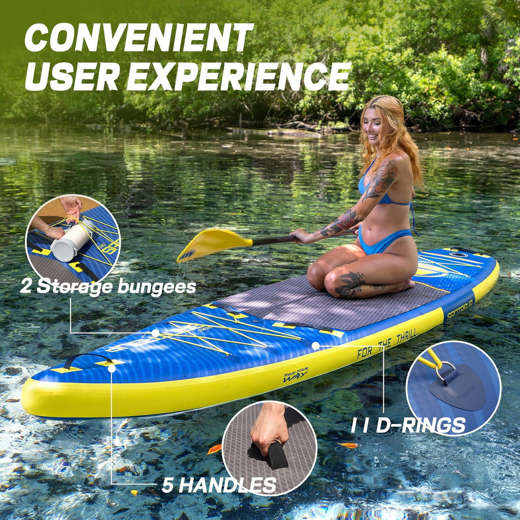 Inflatable Stand Up Paddle Board Complete with High-Quality SUP Accessories