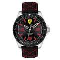 Ferrari Men's Scuderia XX Kers Black Leather Strap 46mm Watch