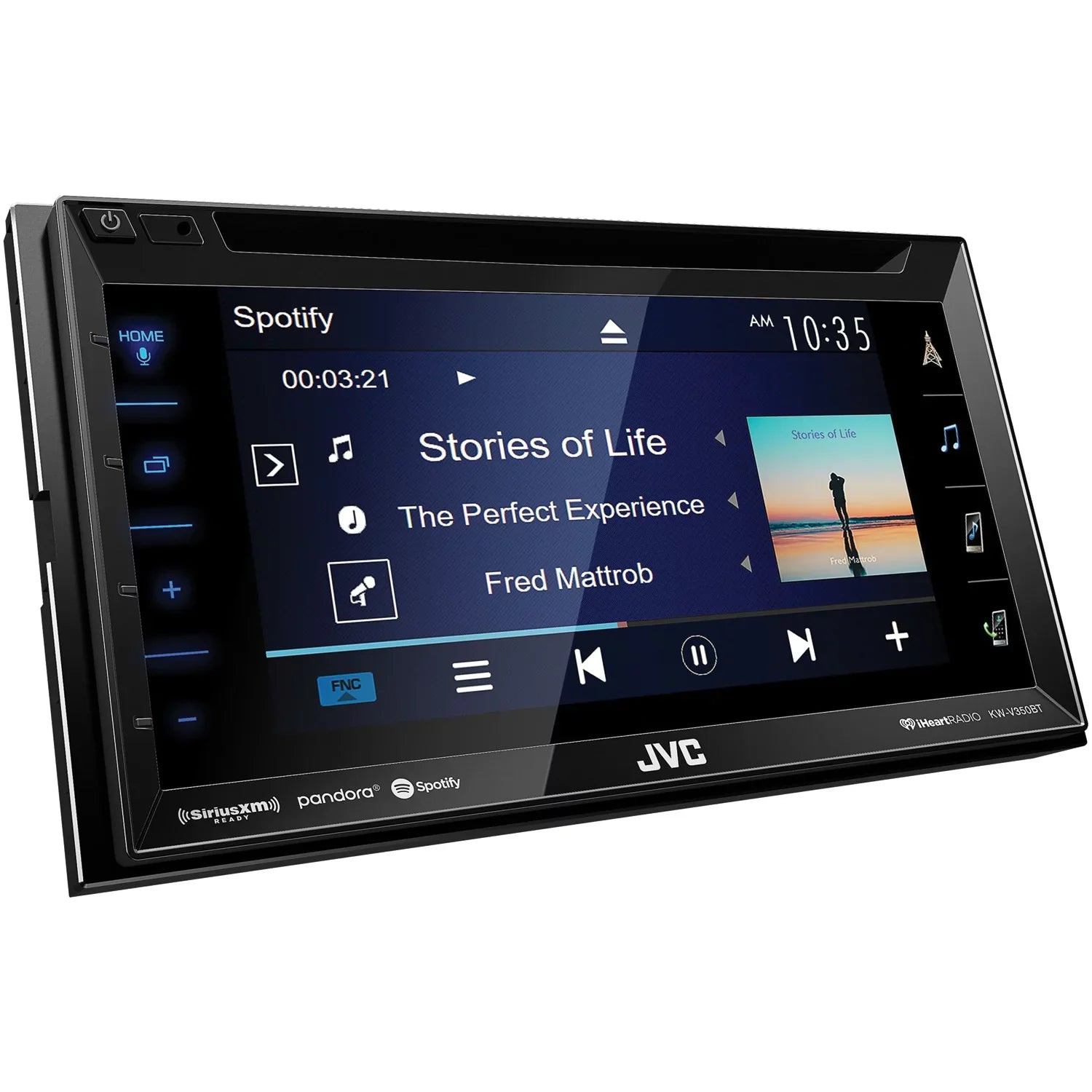 JVC Mobile KW-V350BT 6.8" Double-DIN In-Dash DVD Receiver with Bluetooth and SiriusXM Ready
