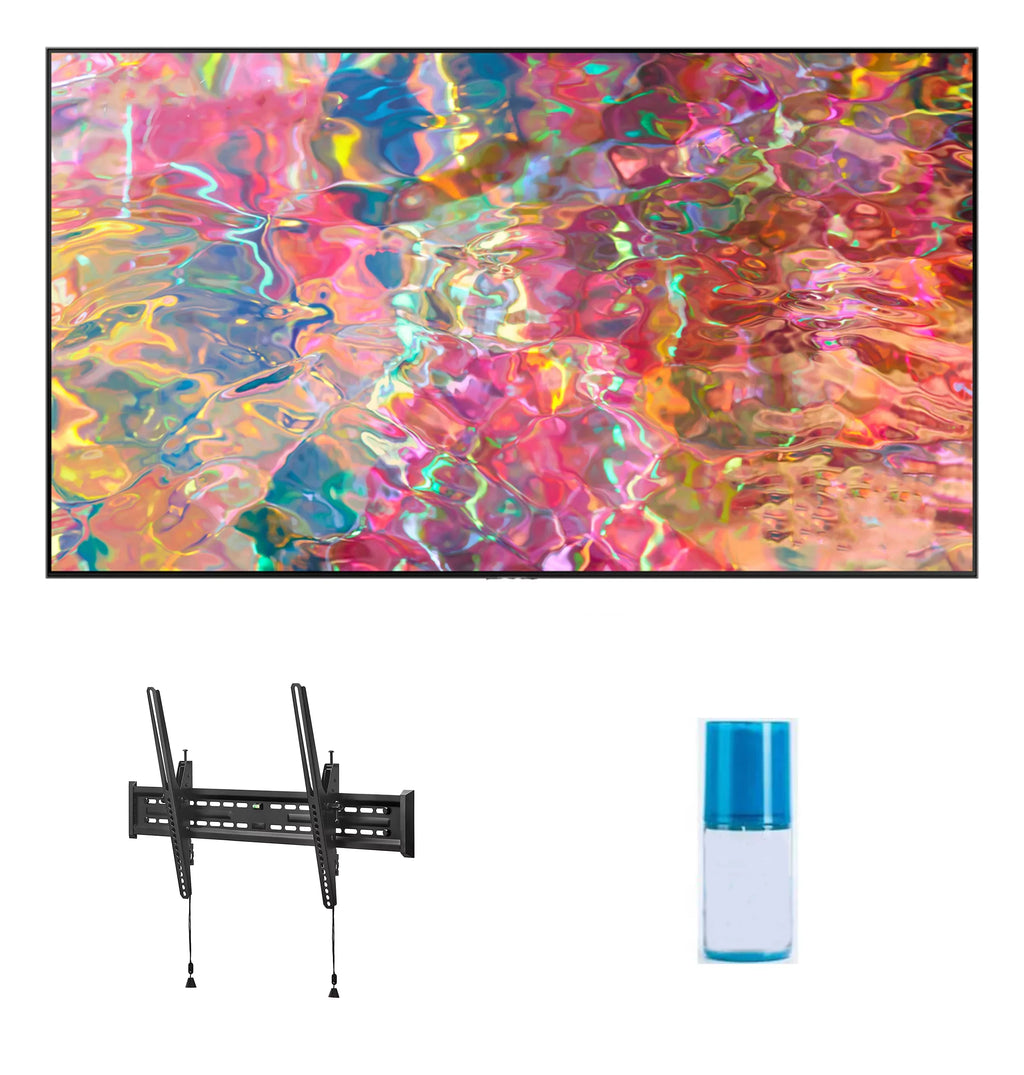 SAMSUNG 50-Inch Class QLED Q80B Series - 4K UHD Direct Full Array Quantum HDR 8X Smart TV with a Walts TV Large/Extra Large Tilt Mount and Walts HDTV Screen Cleaner Kit (2022)