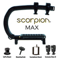 Cam Caddie Scorpion MAX Edition Universal Stabilzing Camera Handle - Includes 2 Accessory Shoes