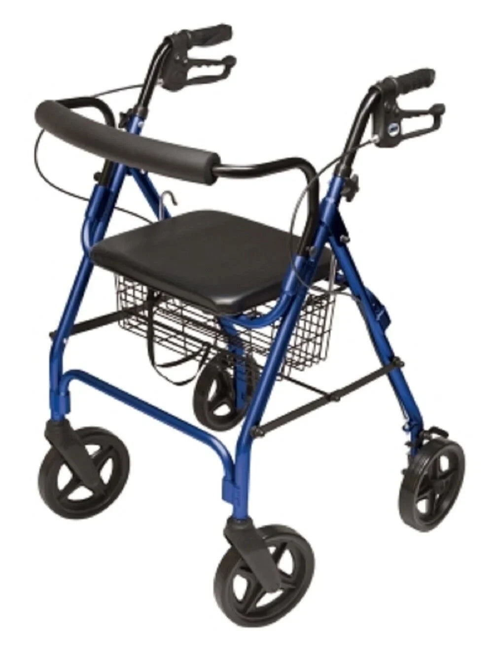 Lumex Walkabout Four-Wheel Contour Deluxe Rollator with 8" Wheels