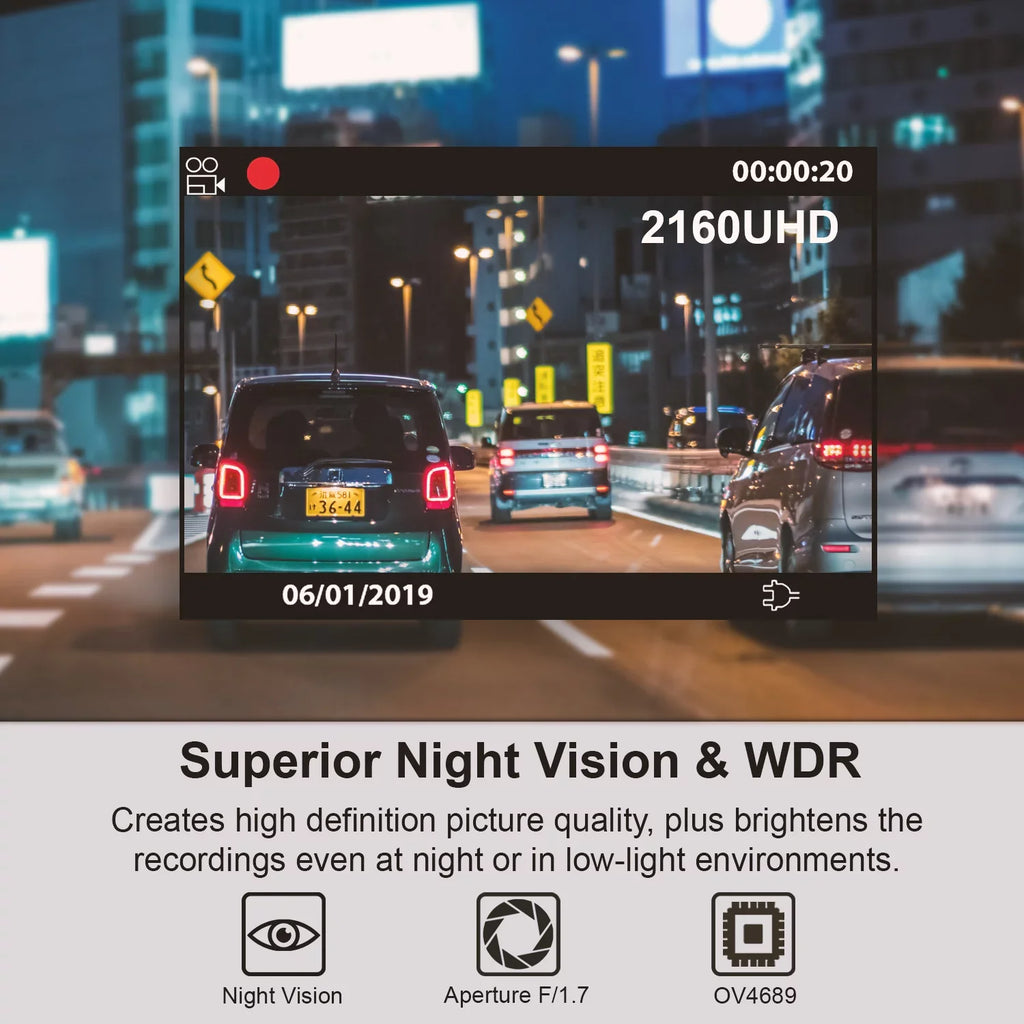 Rexing V1-4K Ultra HD Car Dash Cam