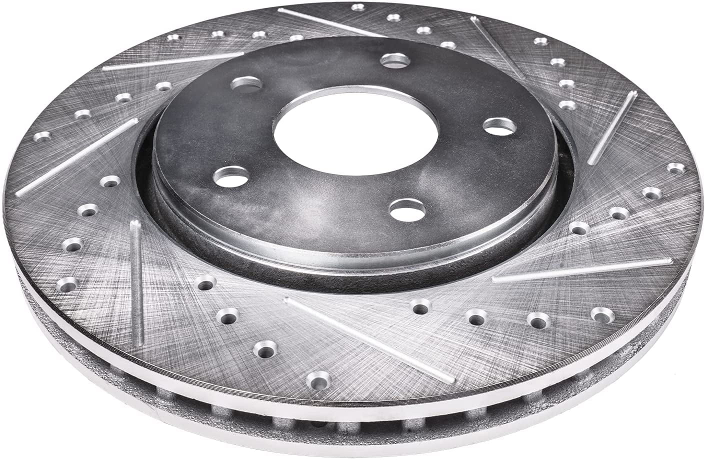 Detroit Axle - 11.50" (292mm) 5 Lug Rear Drilled and Slotted Brake Rotors Replacement for Infiniti G35 Nissan 350Z X-Trail Juke Leaf Rogue Select Sport Fits select: 2012-2013 NISSAN ROGUE S/SV