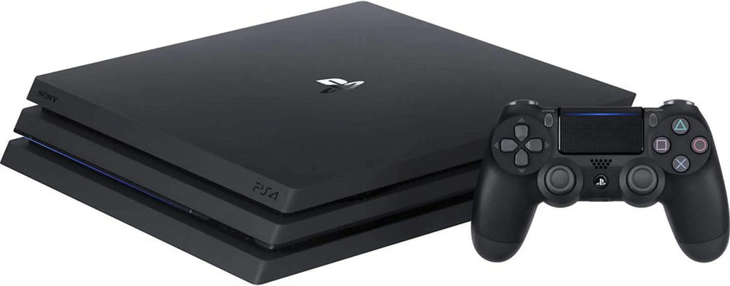 Sony PlayStation 4 Pro 1TB Gaming Console Black Headset 2 Controller With BOLT AXTION Cleaning Kit Bundle Like New
