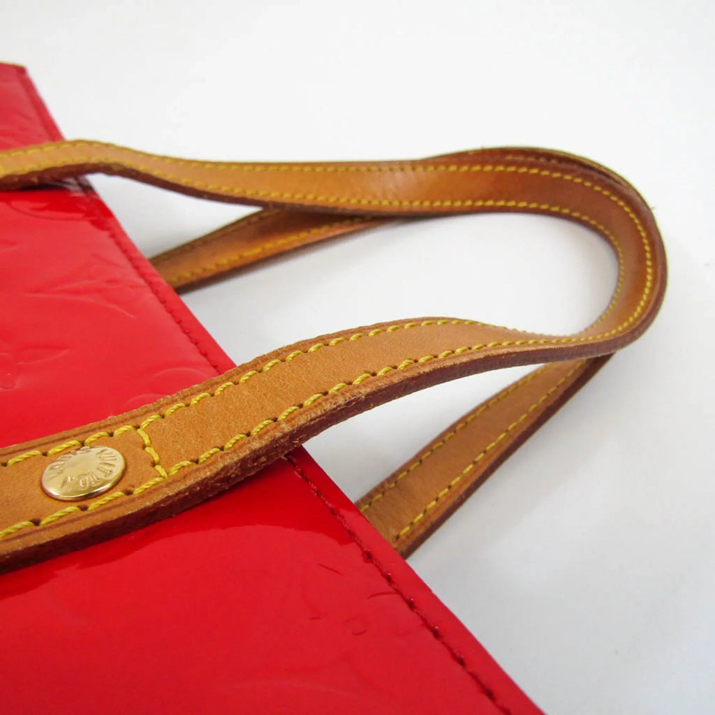 Pre-Owned Louis Vuitton Monogram Vernis Reade MM M91086 Women's Handbag Rouge (Good)