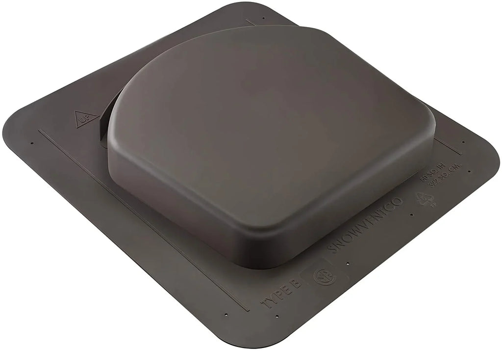 SNOWVENTCO Lower Roof Intake Vent, 50 sq. in. (Brown)