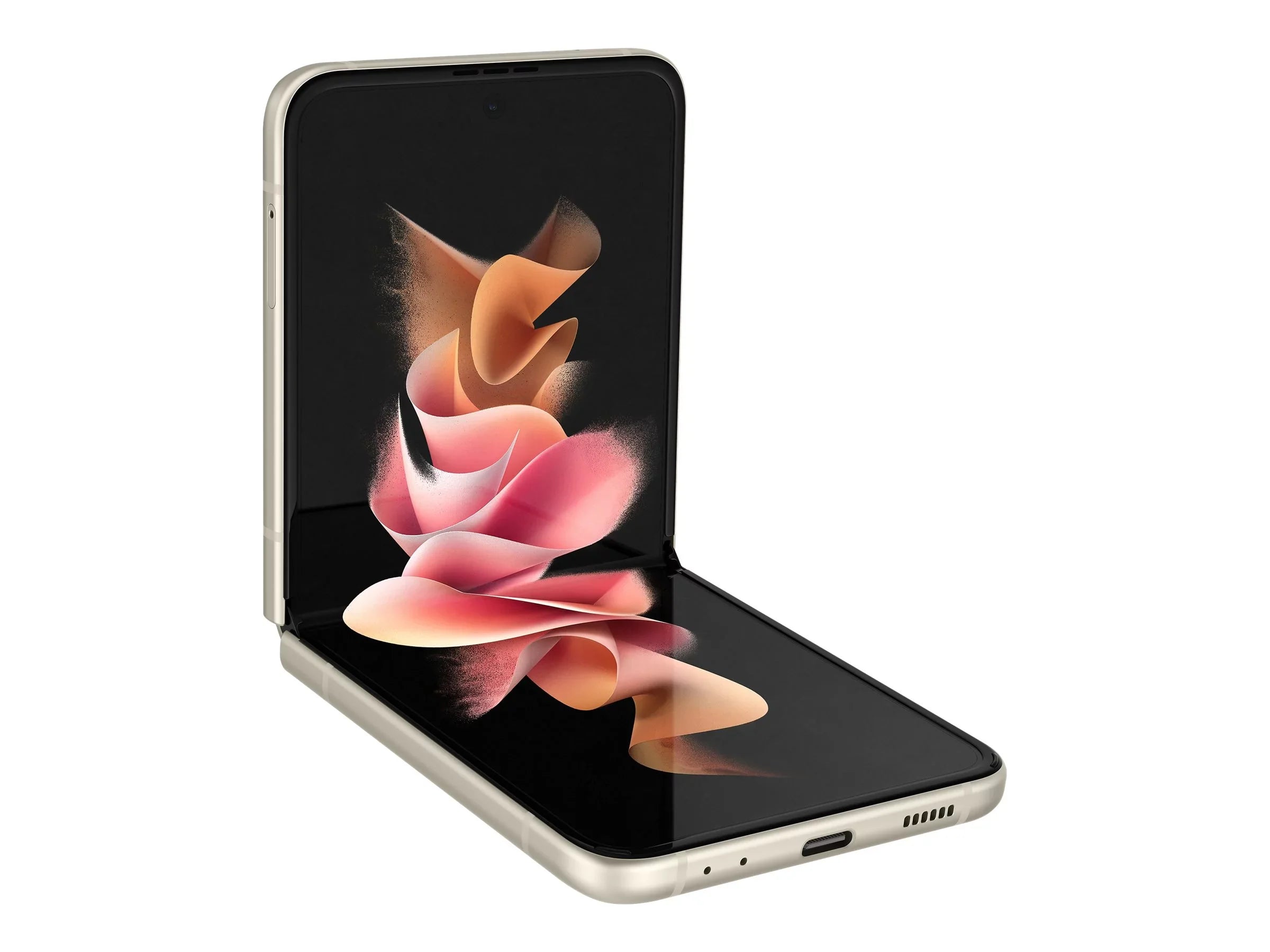 Samsung Galaxy Z Flip3 5G - 5G smartphone - dual-SIM - RAM 8 GB / Internal Memory 128 GB - OLED Panel - 6.7" - 2640 x 1080 pixels (120 Hz) - 2x rear cameras 12 MP, 12 MP - front camera 10 MP - cream