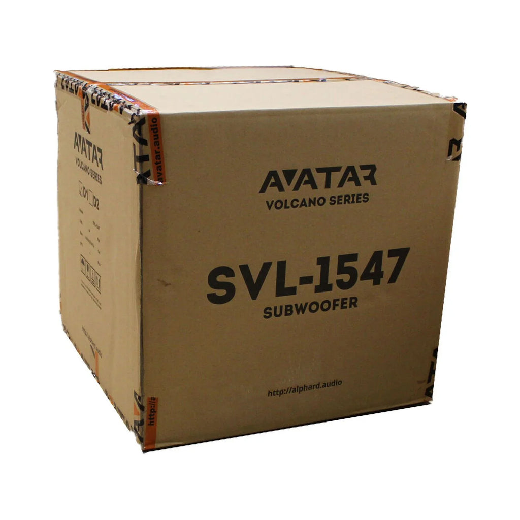 Avatar Car Audio Orange 15" Bass Subwoofer 2-Ohm 7599 Watts Peak SVL-1547-D2