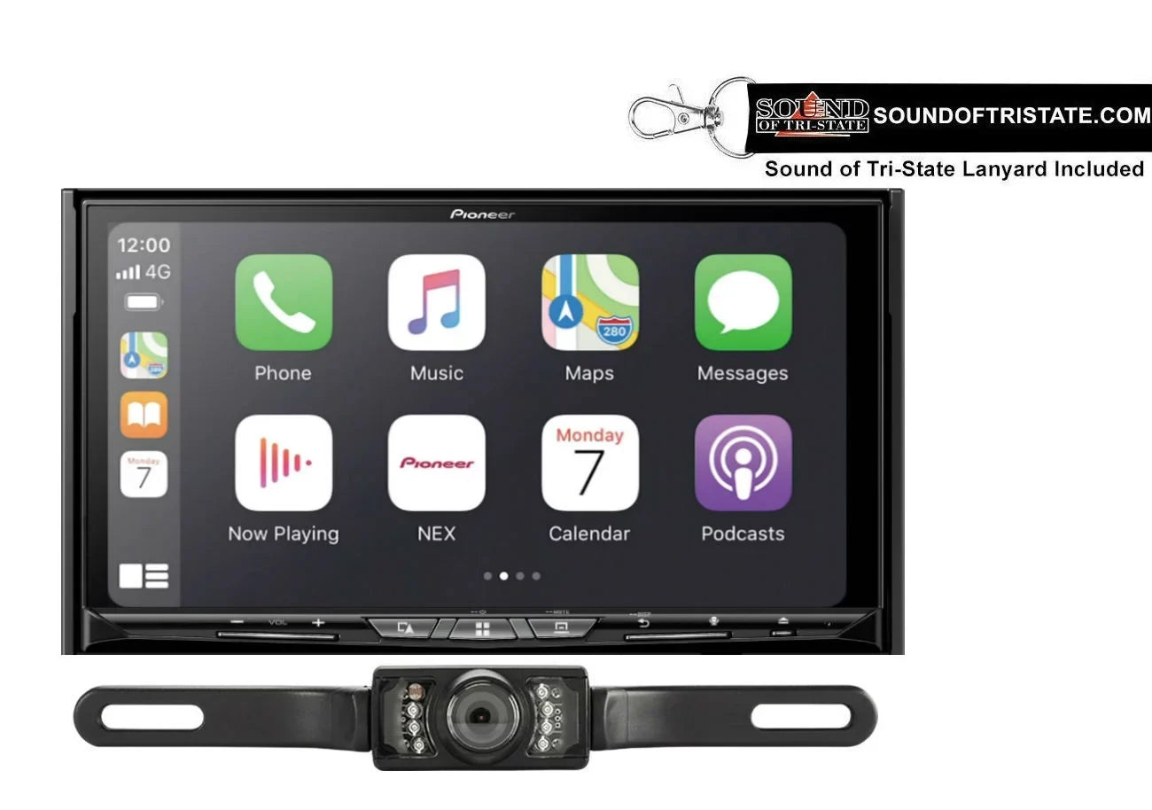 Pioneer AVIC-W8600NEX Navigation DVD Receiver w/ License Plate Style Backup Camera