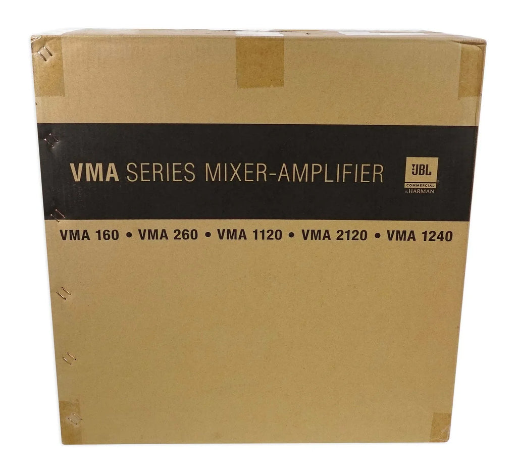JBL VMA1240 Commercial/Restaurant 240W 70v Amplifier+(6) JBL 5.25" Wall Speakers