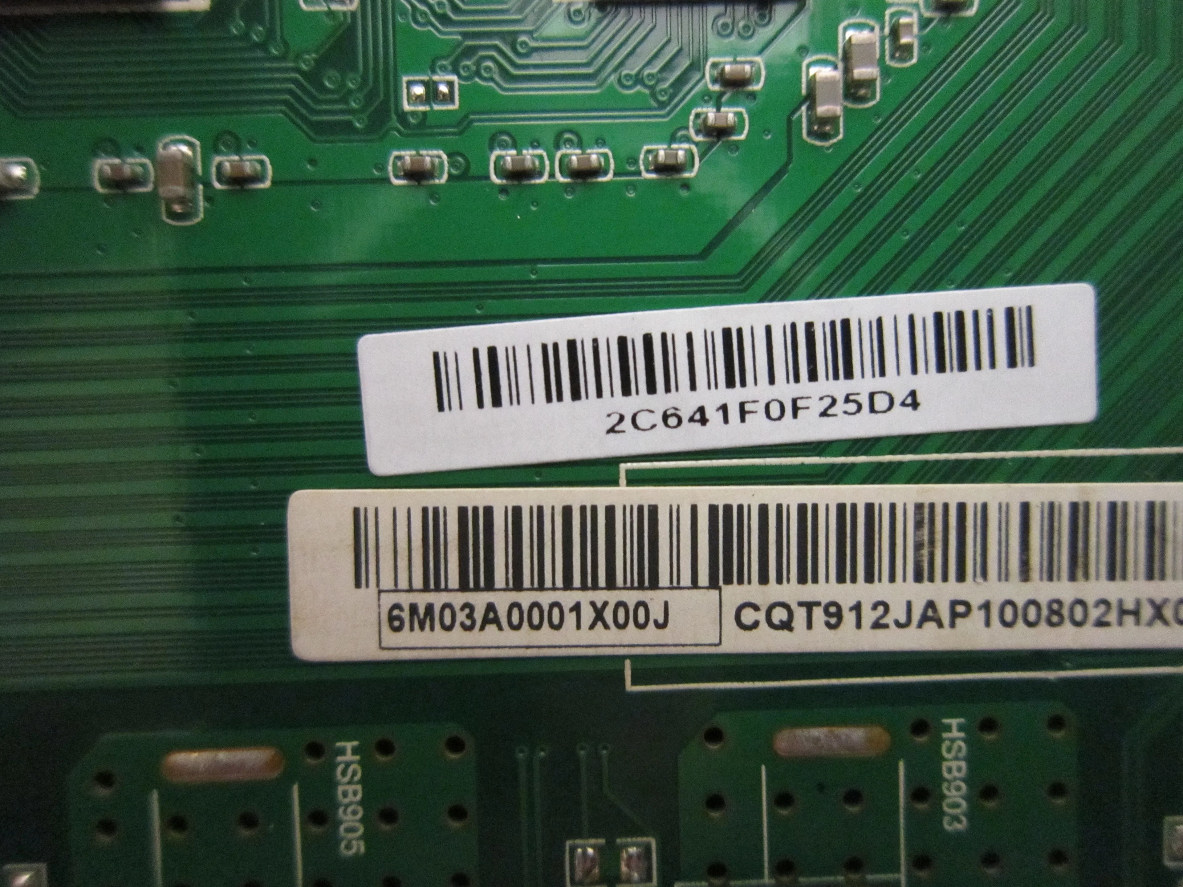 Vizio V655-G9 Main Board (6M03M0003110R) 6M03A0001X00J