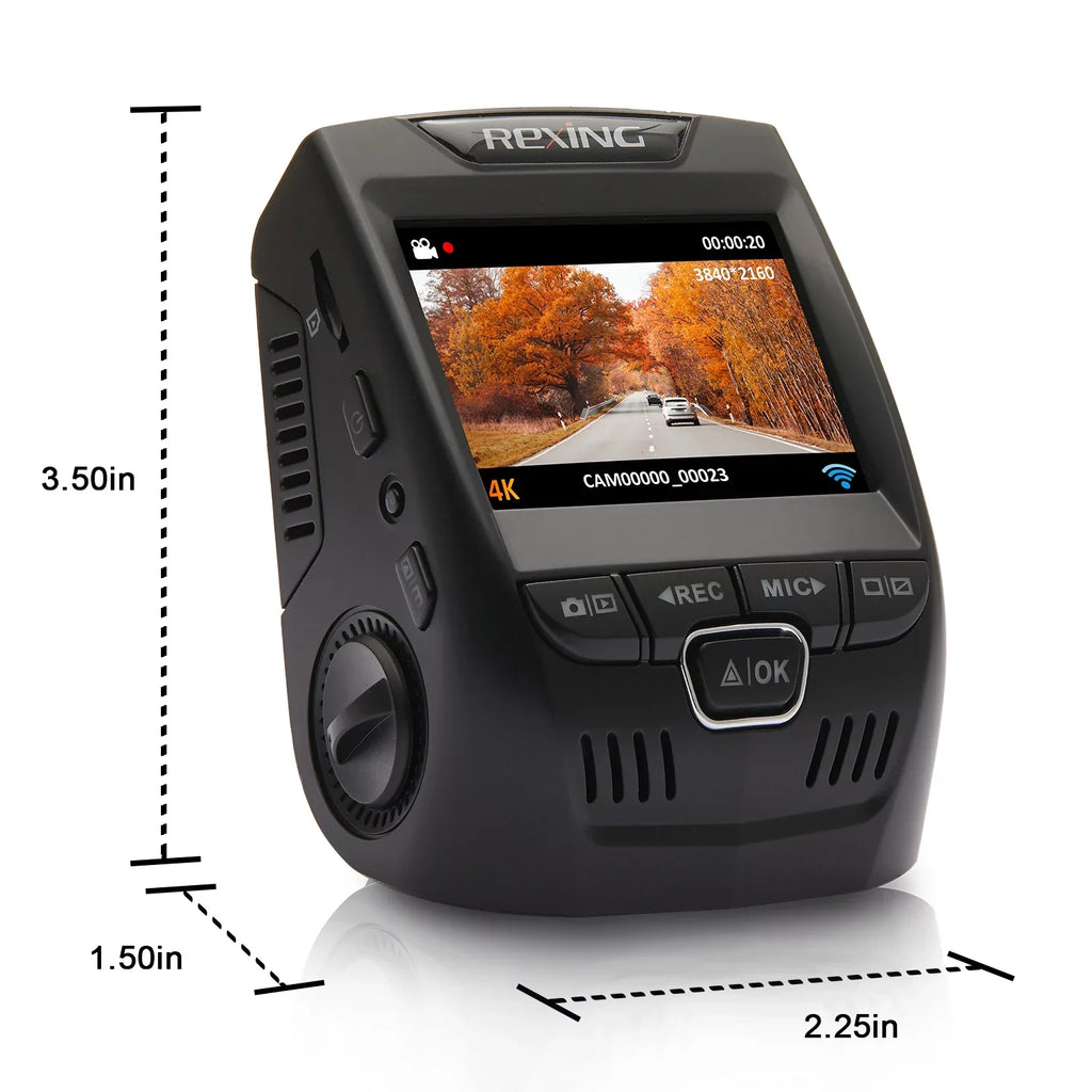 Rexing V1-4K Ultra HD Car Dash Cam