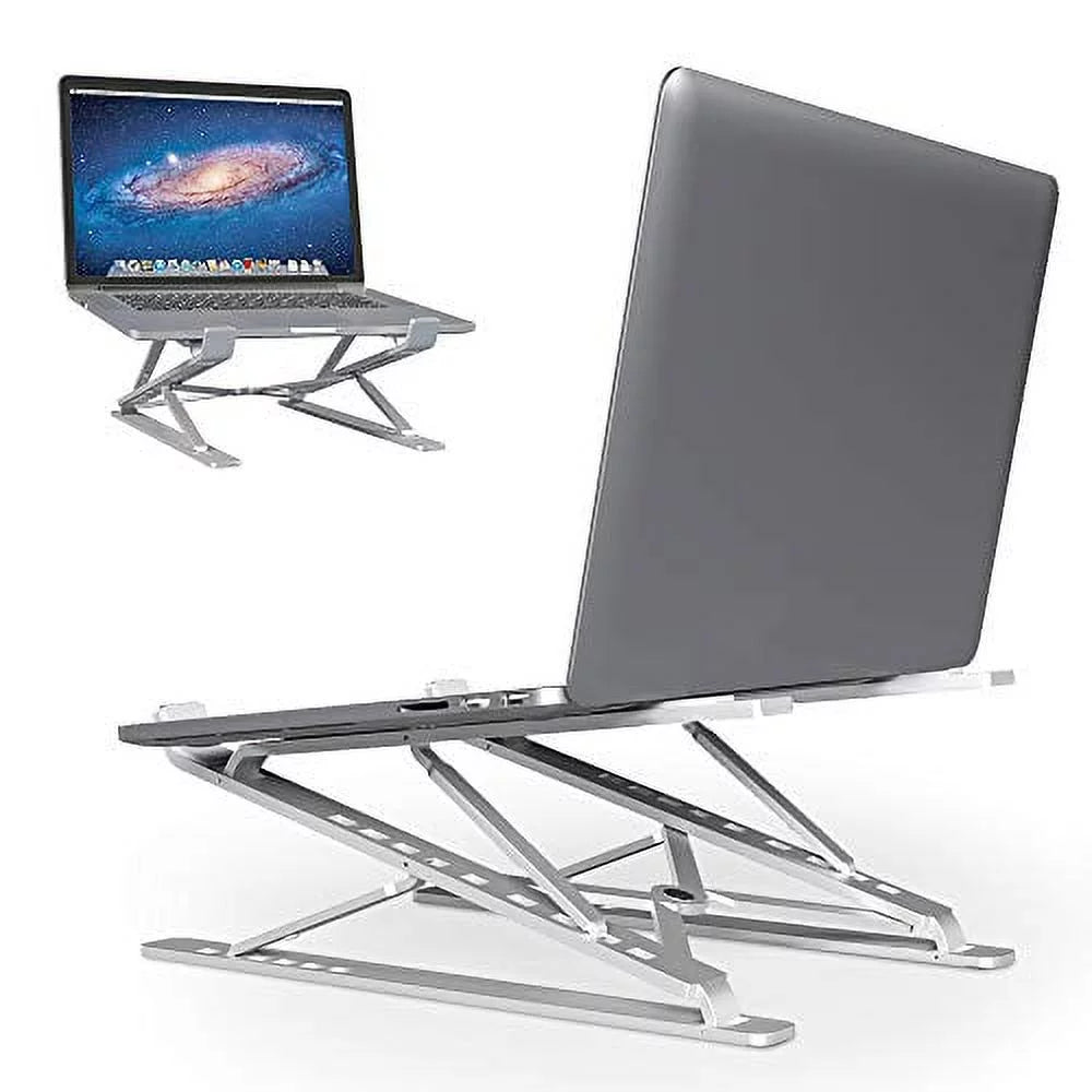 WOVTE Computer Stand Adjustable Computer Riser Ergonomic Computer Tray for Tablet & Computer (10inch - 15.6inch) for iPad, for MacBook Pro/Air, Surface Computer, Samsung, HP Notebook