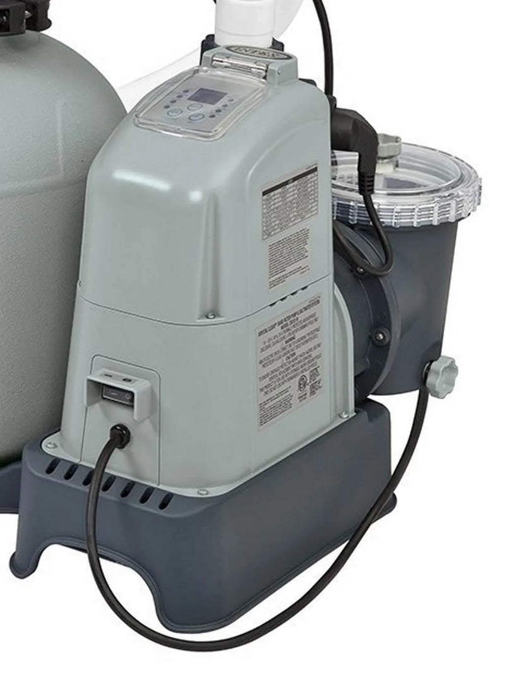 Intex 1600 GPH Saltwater System & Sand Filter Pump Set for Above Ground Pools