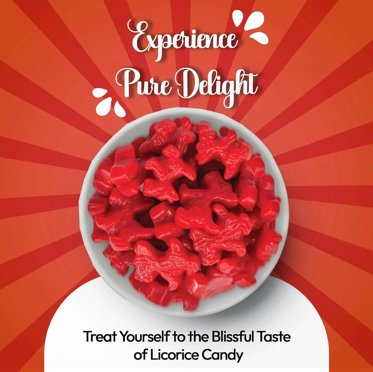 Licorice Candy - 8 Ounce Red Licorice Scottie Dogs - Strawberry Red Licorice - Australian Candy - Liquorice Candy - Bulk Licorice