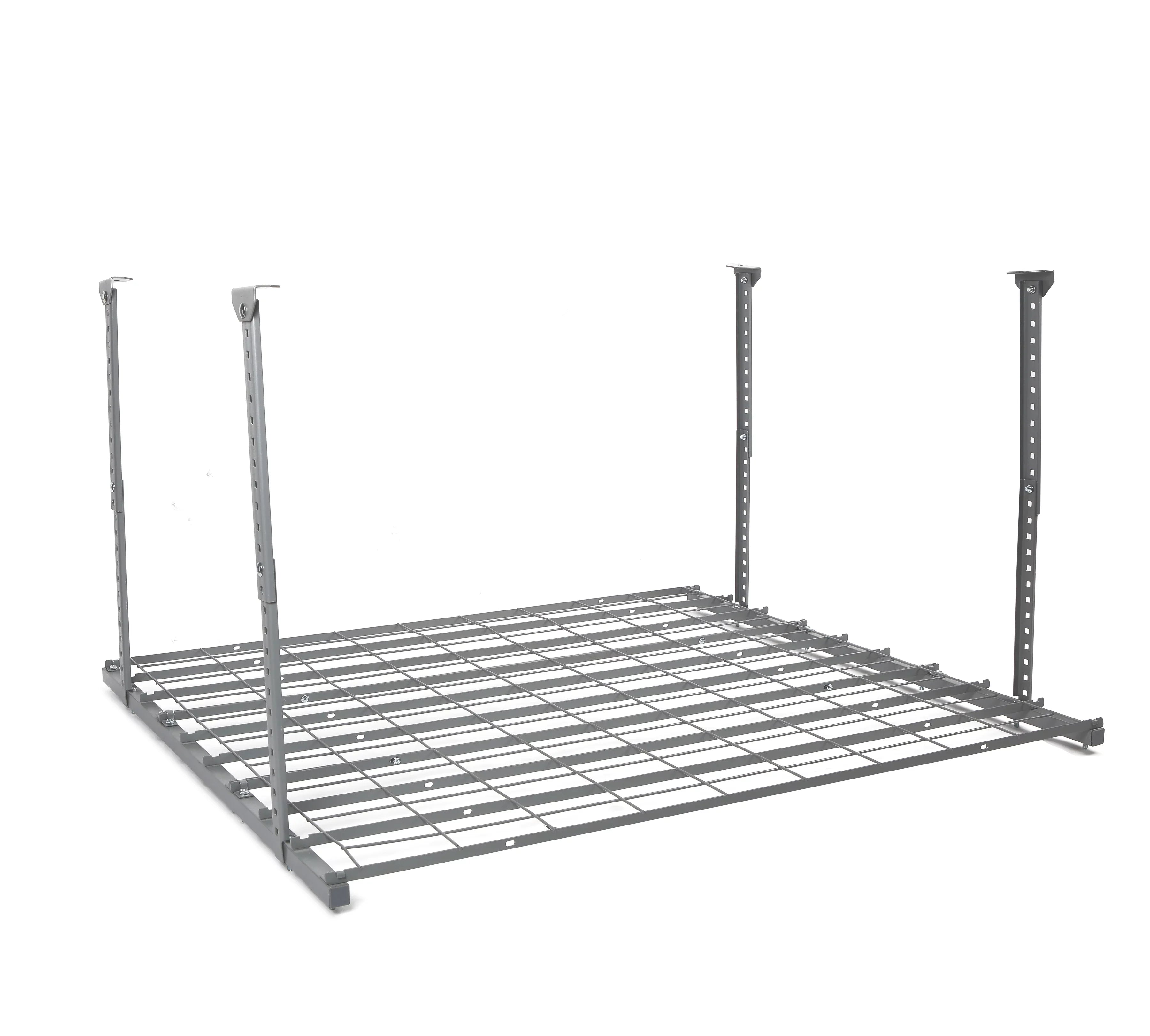 WORKPRO Overhead Garage Ceiling Rack, 48"L x 42"W x 28"H, Silver, 24'