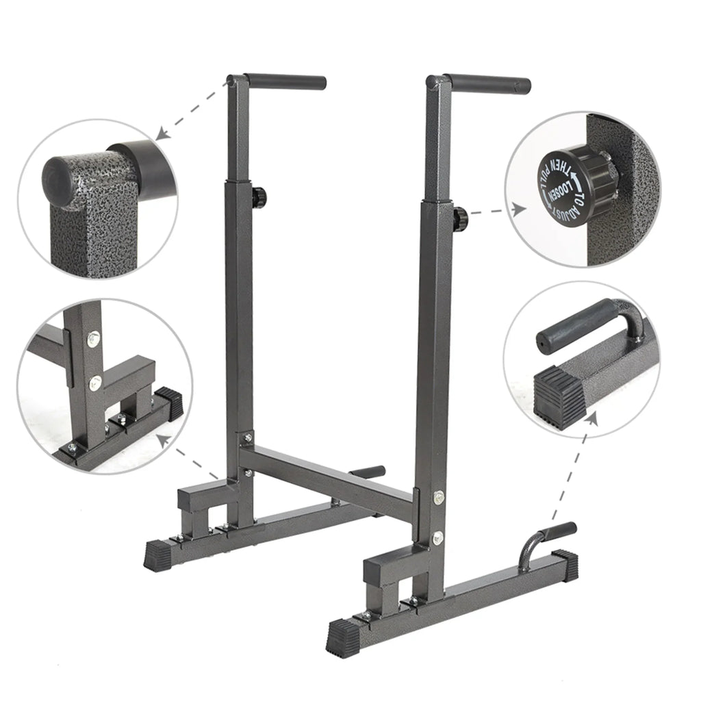KARMAS PRODUCT Adjustable Strength Training Exercise Power Rack Exercise Stand Bar for Home Gym