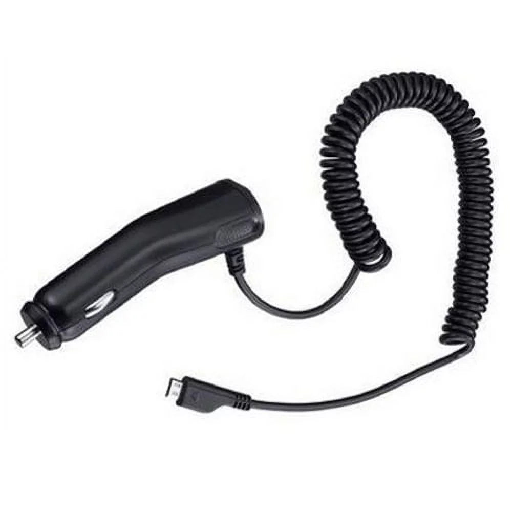 Non-Slip Dash Car Mount w Coiled Micro-USB Charger for Samsung Galaxy Grand Prime Express Prime, J7 Perx, S7 Edge S6 Edge+ Edge Active S5 Active, Note 5 4 3 Mega 2, J5 J3 Emerge, Halo Amp 2