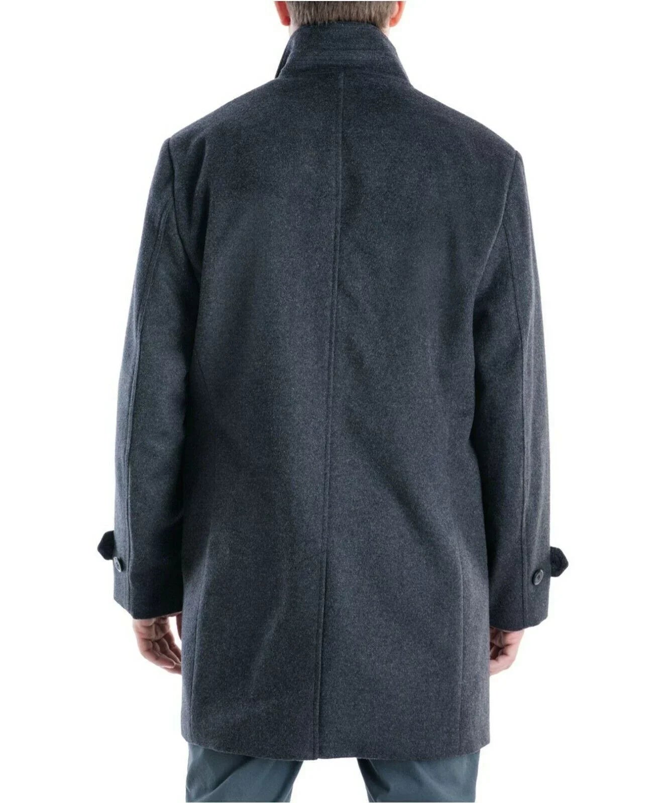 London Fog Men's Clark Classic-Fit Overcoat, Gray, 38S