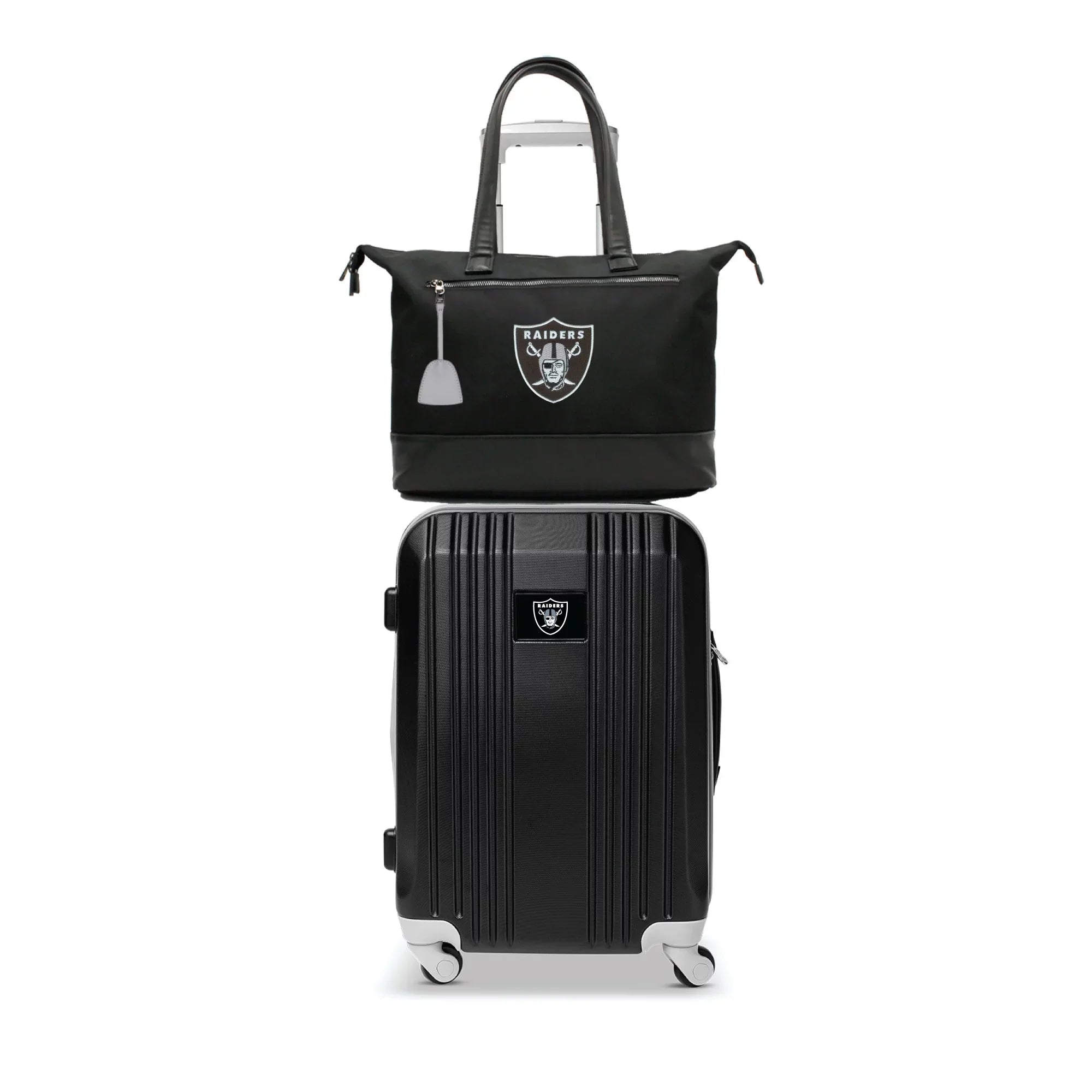 MOJO Las Vegas Raiders Premium Computer Tote Bag and Luggage Set
