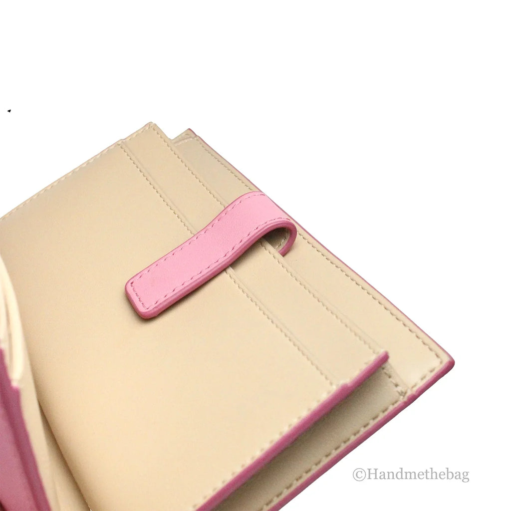 Marc Jacobs The J Marc Phone Wristlet Candy Pink Smooth Leather Wallet