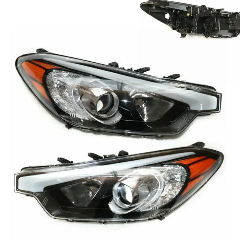 Headlamps Halogen Headlights For KIA Forte Forte 2014 2015 2016 1 Pair Halogen Headlight Set Right+Left Headlamps for Kia Forte Forte5 2014-2016 Left + Right KIA Forte Forte5 Halogen Headlights